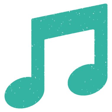 Müzik notlar grenli doku simgesi