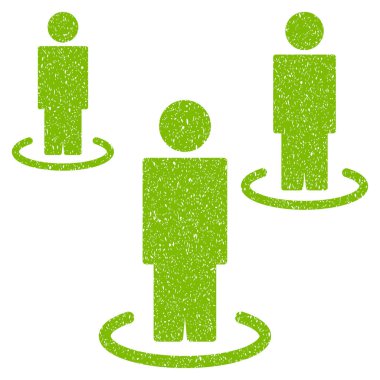 İzole insanlar grenli doku simgesi