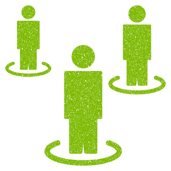 İzole insanlar grenli doku simgesi