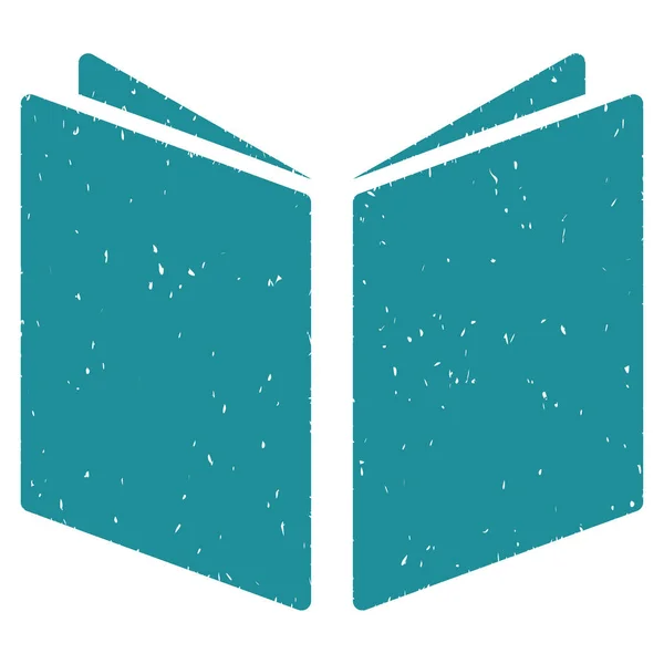 Libro abierto Grainy Texture Icon — Vector de stock