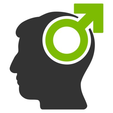 Akıl kudret düz simgesi