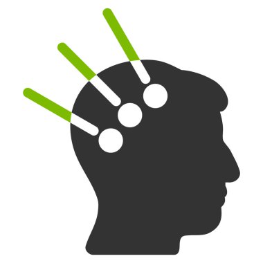 Sinirsel arayüz düz simgesi