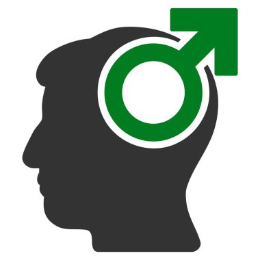 Akıl kudret düz simgesi