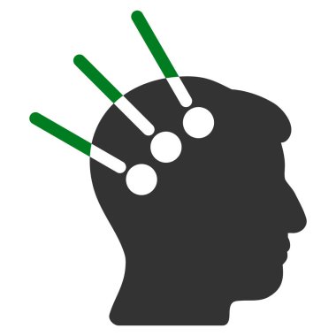 Sinirsel arayüz düz simgesi