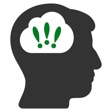 Sorun beyin fırtınası düz simgesi