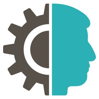 Android robot düz simgesi