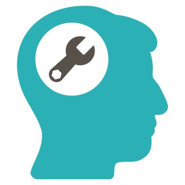 Baş anahtar düz simgesine