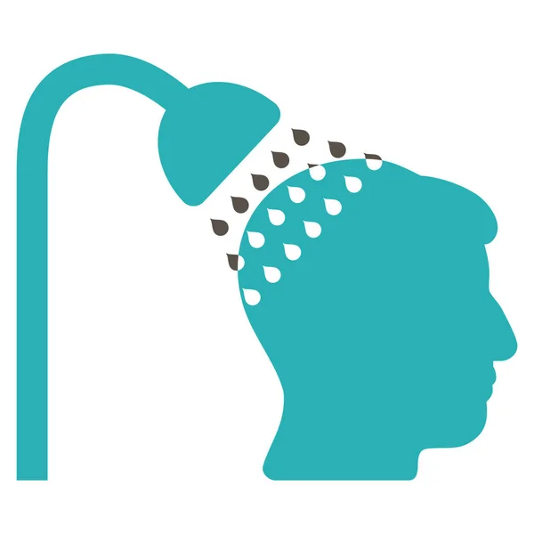 Head Shower Flat Icon — Stock Vector