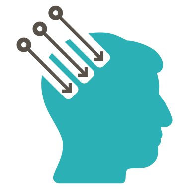 Nöro arabirim düz simgesi