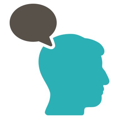 Kişi görüş düz simgesi