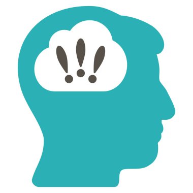 Sorun beyin fırtınası düz simgesi