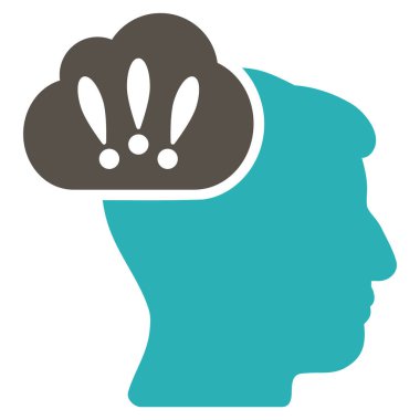 Sorun beyin fırtınası düz simgesi