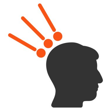 Kafa konektörleri düz simgesi Test