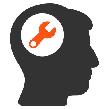 Baş anahtar düz simgesine