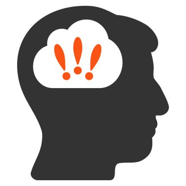 Sorun beyin fırtınası düz simgesi