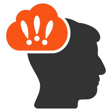 Sorun beyin fırtınası düz simgesi