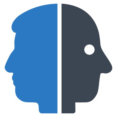 Çift yüzlü düz simgesi