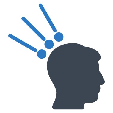 Kafa konektörleri düz simgesi Test