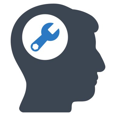 Baş anahtar düz simgesine