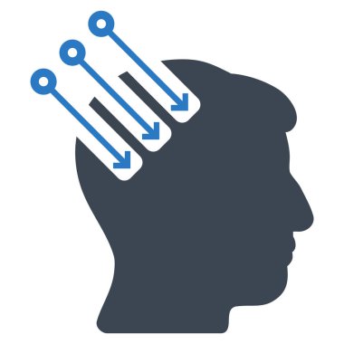 Nöro arabirim düz simgesi