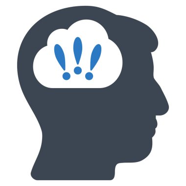 Sorun beyin fırtınası düz simgesi