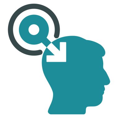 Beyin arabirimi eklenti düz simgesi