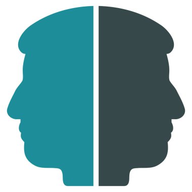 Çift yüzlü düz simgesi