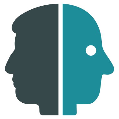 Çift yüzlü düz simgesi