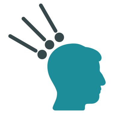 Kafa konektörleri düz simgesi Test