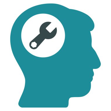 Baş anahtar düz simgesine