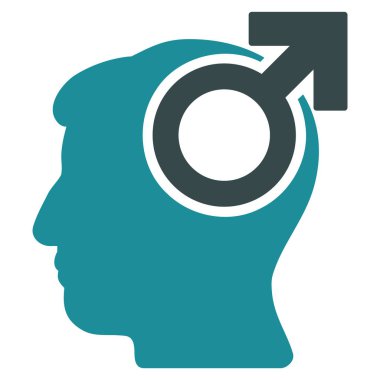 Akıl kudret düz simgesi