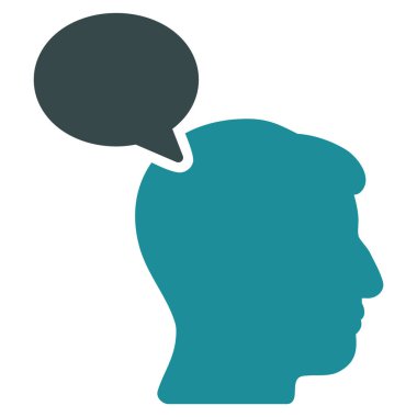 Kişi görüş düz simgesi