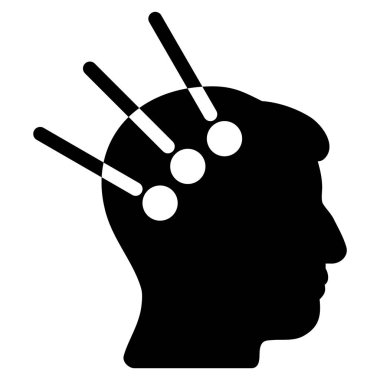 Sinirsel arayüz düz simgesi