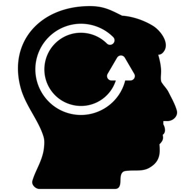 Baş bellek düz simgesi Yenile