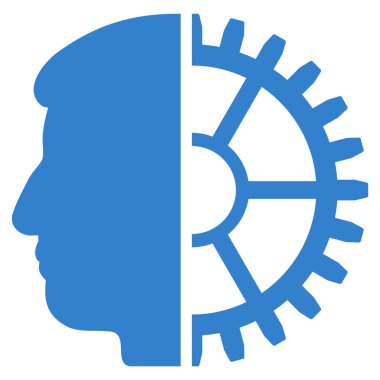 Android kafa düz simgesi