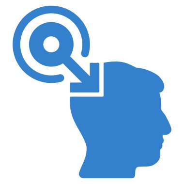 Beyin arabirimi eklenti düz simgesi