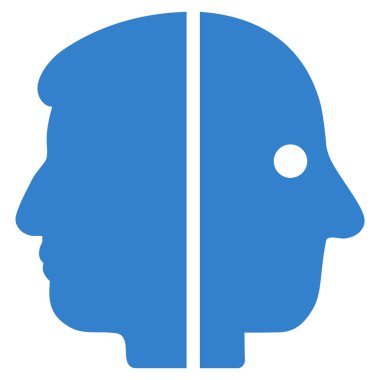 Çift yüzlü düz simgesi