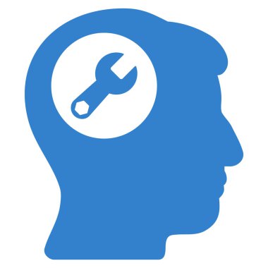 Baş anahtar düz simgesine