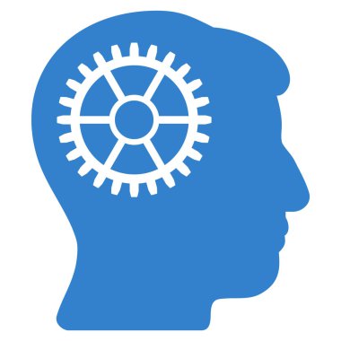 Akıl Cog düz simgesi