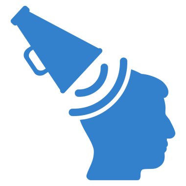 Propaganda megafon düz simgesi