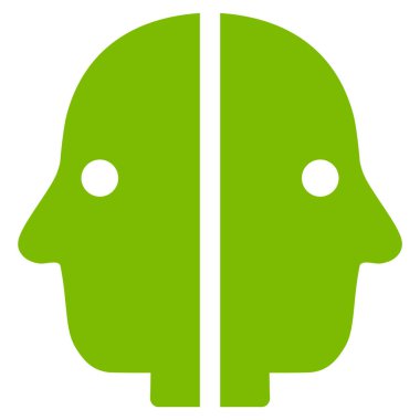 Çift yüzlü düz simgesi