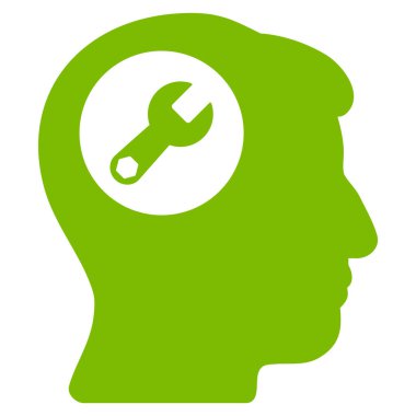 Baş anahtar düz simgesine