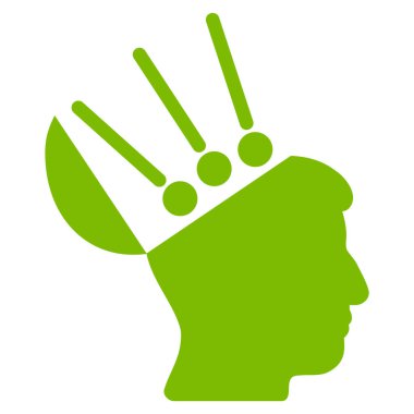 Açık fikirli arabirimi düz simgesi