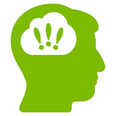 Sorun beyin fırtınası düz simgesi