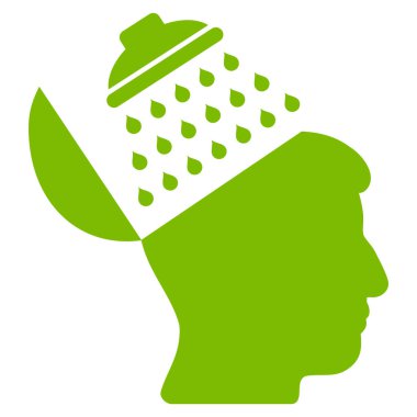 Propaganda beyin duş düz simgesi