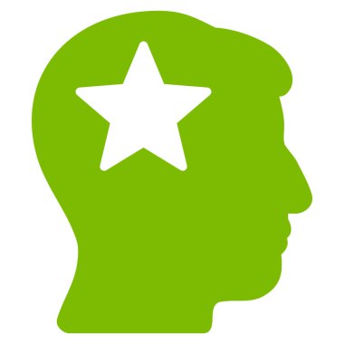 Yıldız kafa düz simgesi