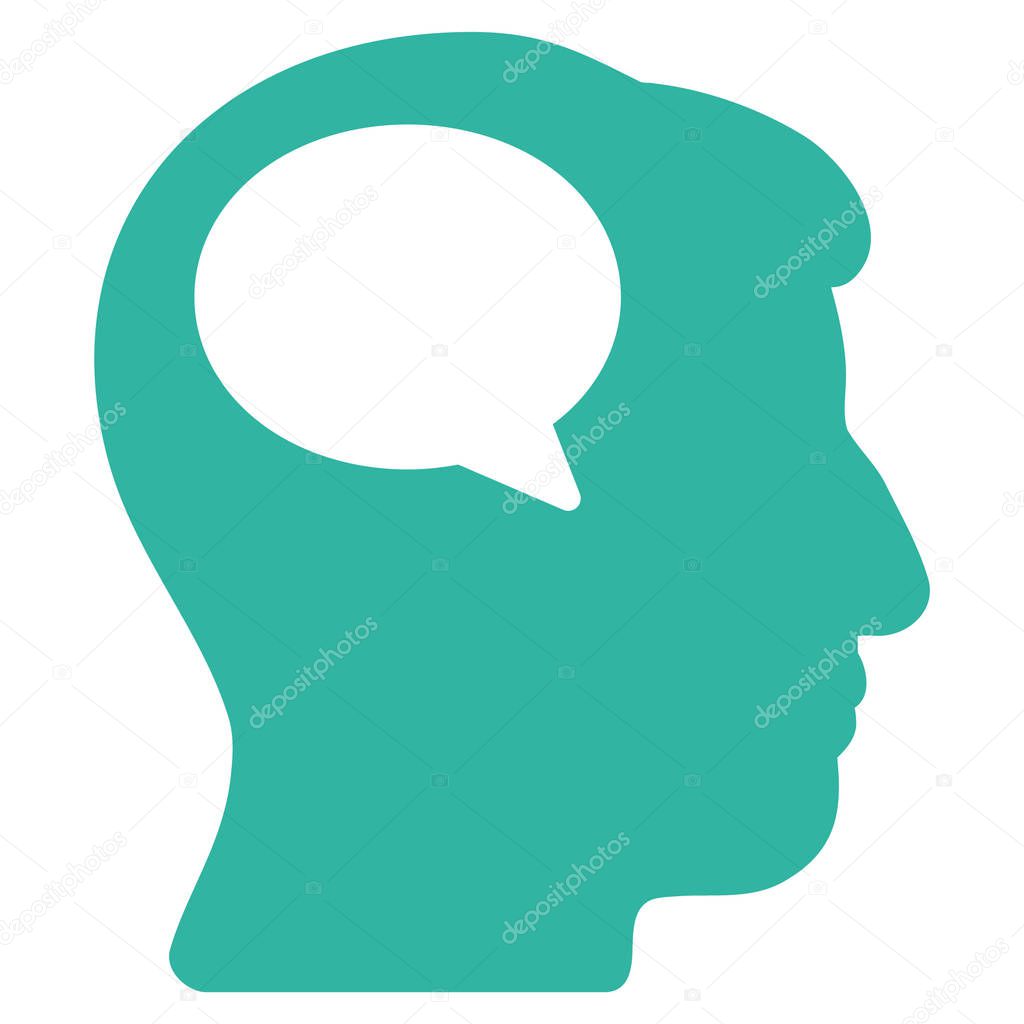 Person Thinking Flat Icon