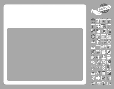 Takvim sayfası şablon düz vektör simgesi Bonus ile