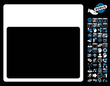 Takvim sayfası şablon düz vektör simgesi Bonus ile