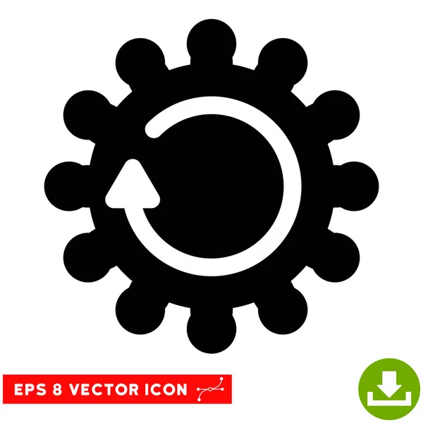 Cog Rotation Vector Eps Icon — Stock Vector